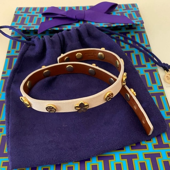 Tory Burch Jewelry - Tory Burch Leather Wrap Bracelet